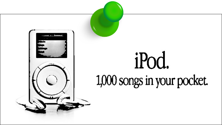ipod - 1000 songs in your pocket